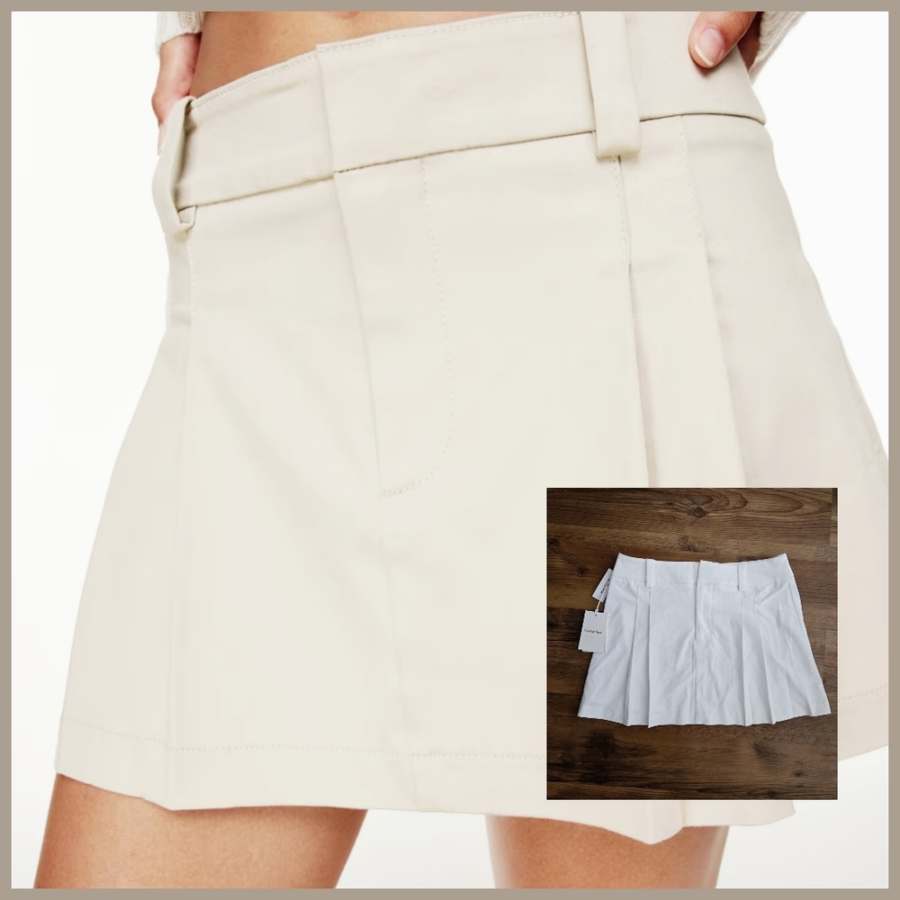 NWT - Artizia Sunday Best Rider Mini Skirt - Size 8 - White